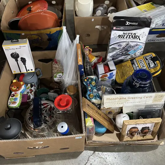 Two boxes of assorted items.