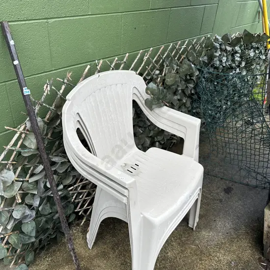 steel spike, maimai screens, netting and damaged chairs