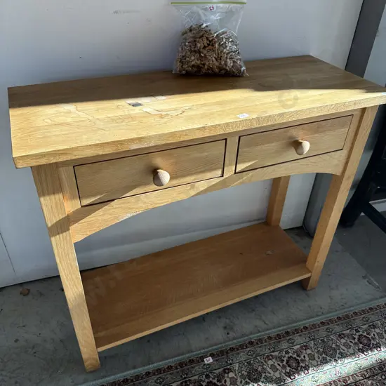 small Oak hall table