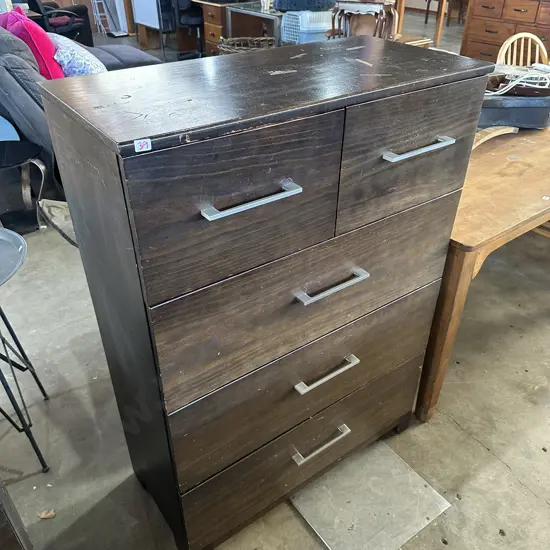 large Pine chest of drawers (top needs refurbish)