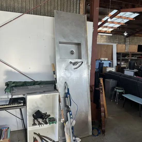 Stainless bench top approx 2600 x 700