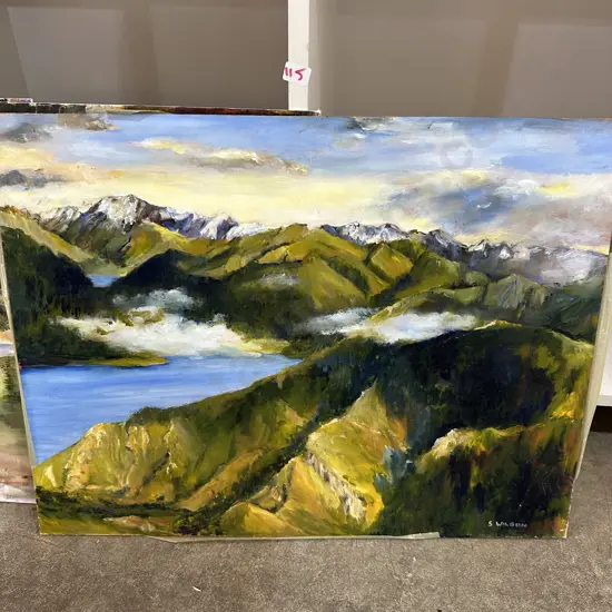 3 x Sue Wilson paintings