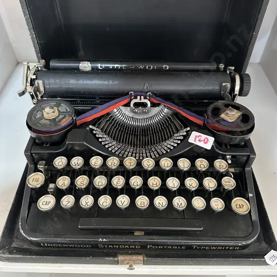 antique portable typewritter