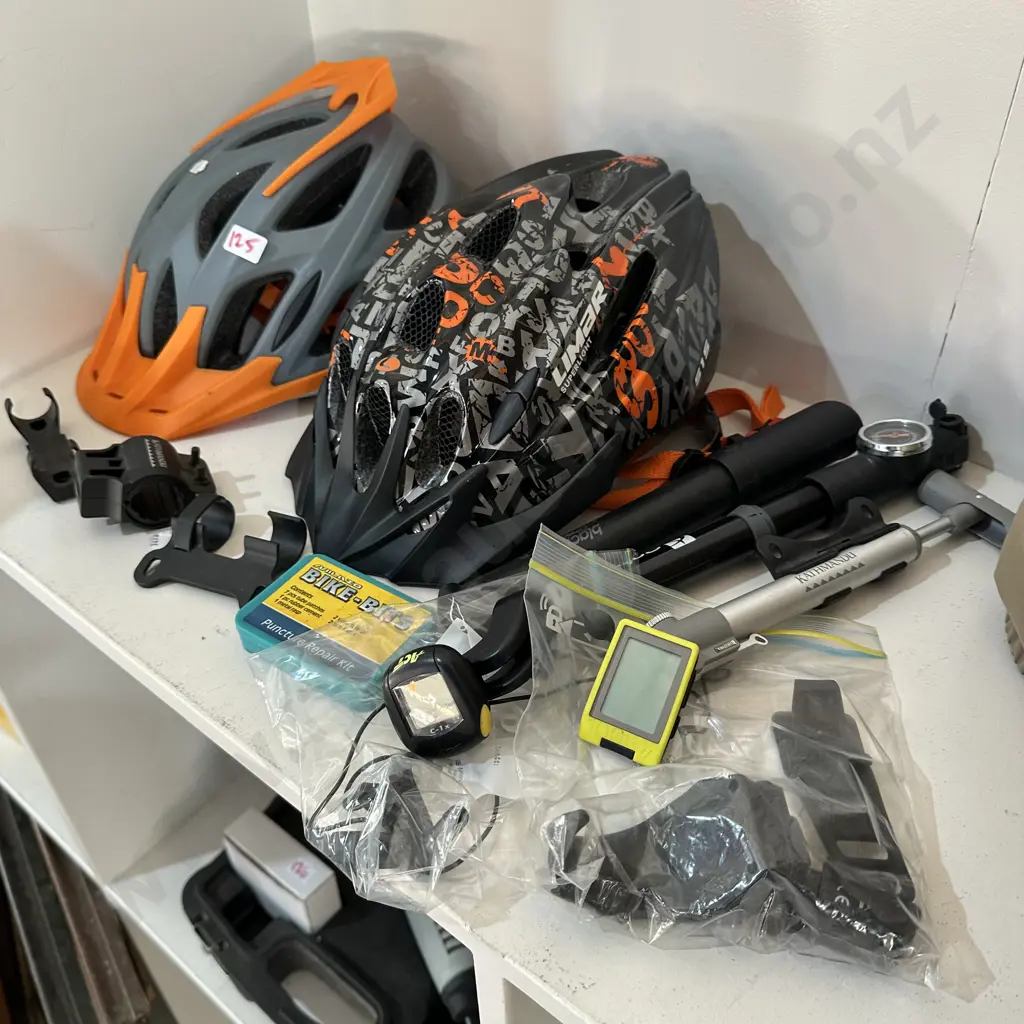 bike helmets, computers, pumps etc Image 1++