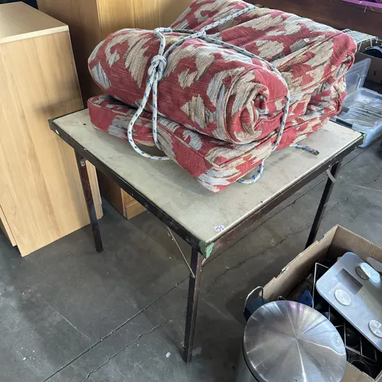 bench seat cushion & card table