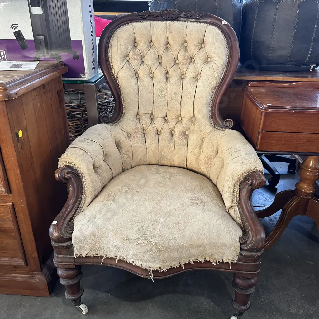 antique grandfather chair Image 1++