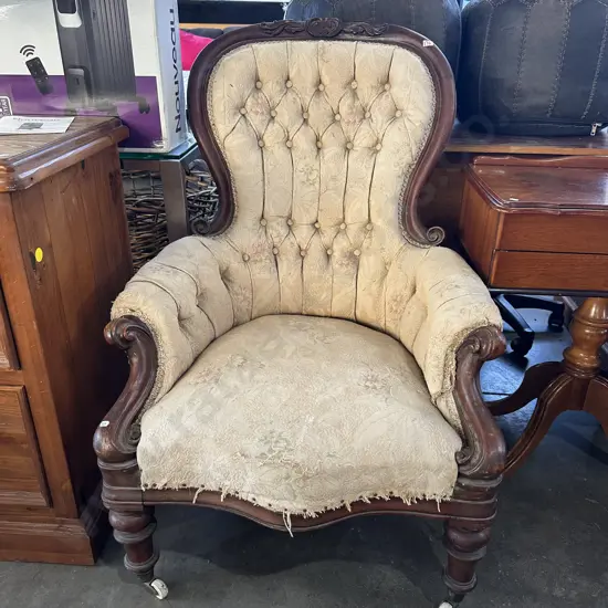 antique grandfather chair