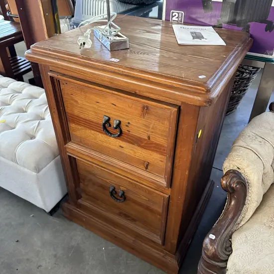 large wooden drawers/file cab