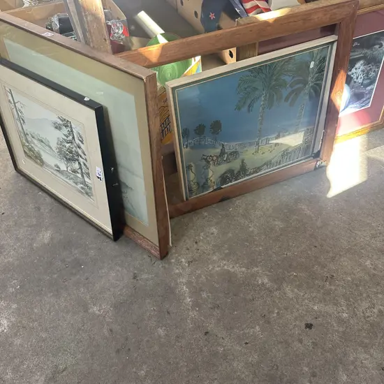 pictures and box lot