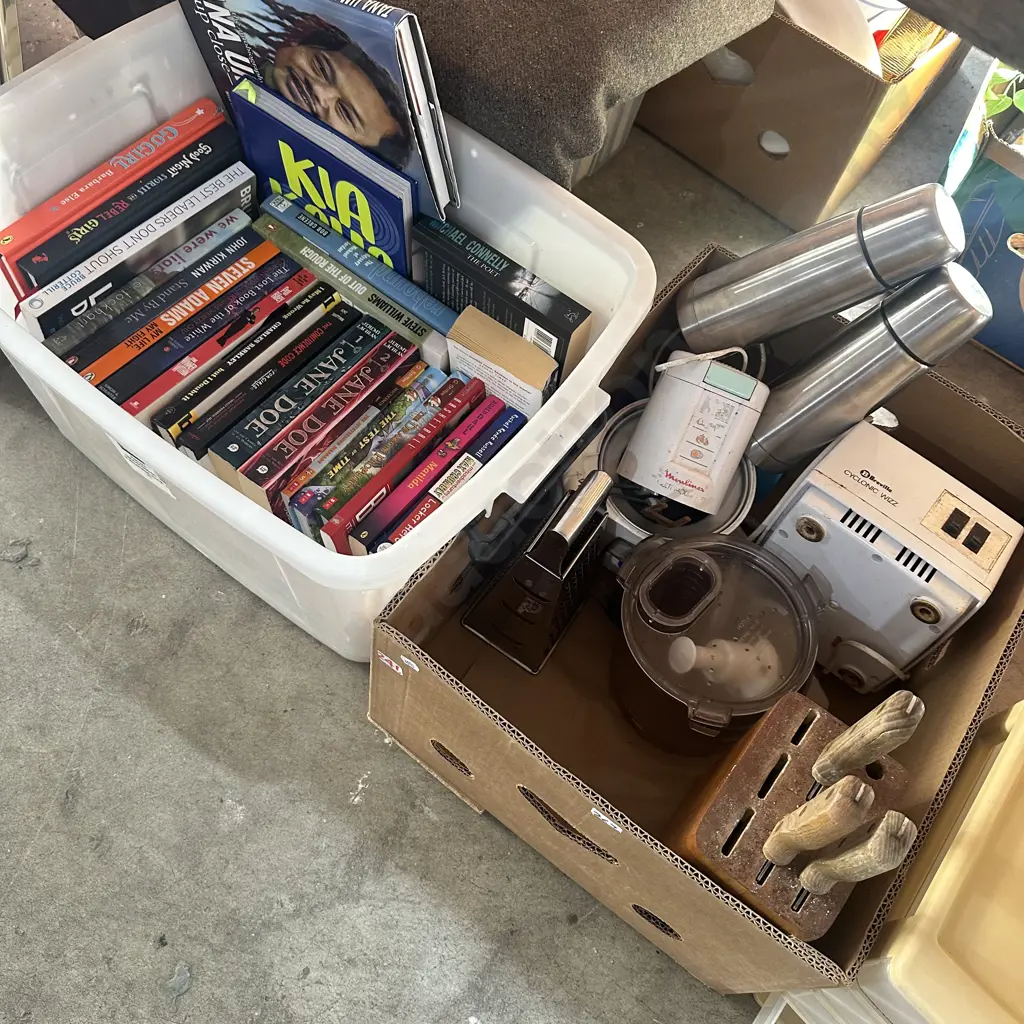 bin of books, box lot Image 1++