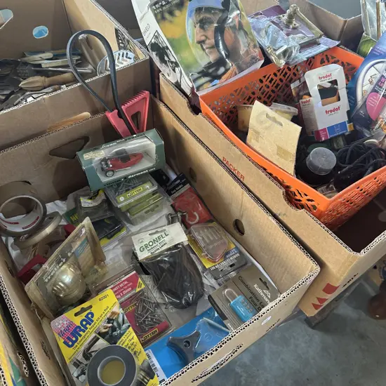2 box brass hardware, new items etc