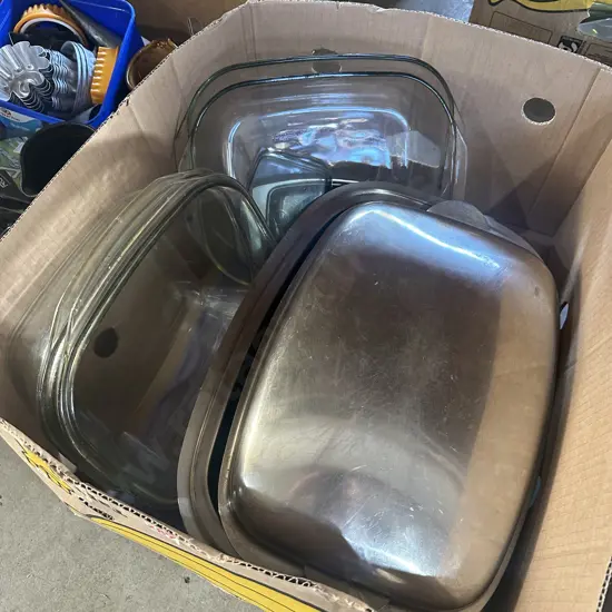 stainless casserole etc