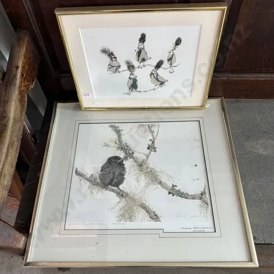 2 ltd edition bird prints