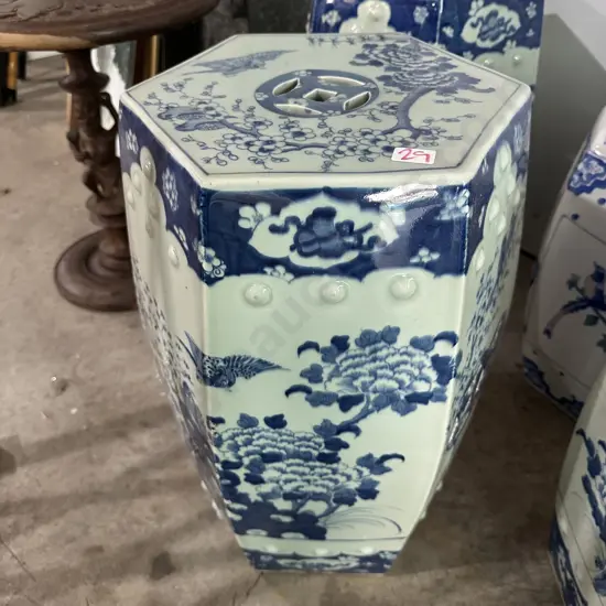 Chinoiserie garden stool