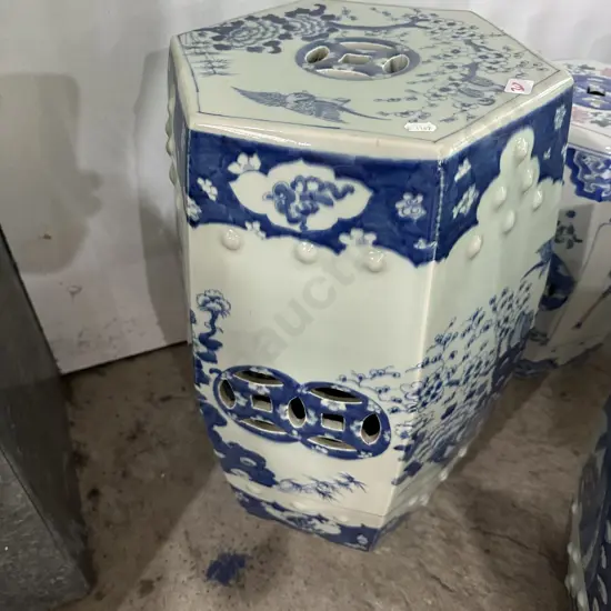 Chinoiserie garden stool
