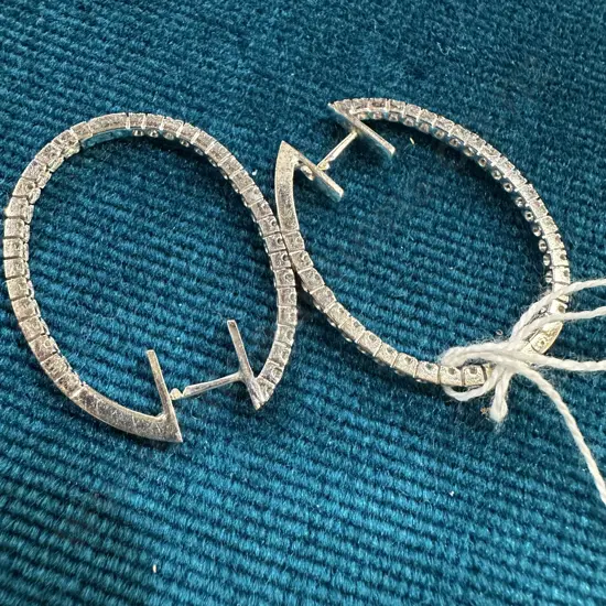 White Gold & Diamond earings