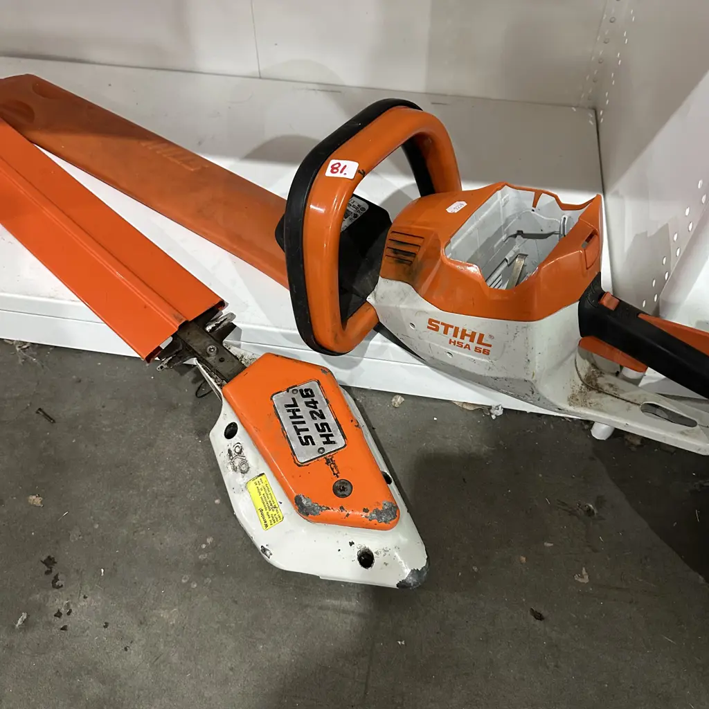 Stihl battery hedge trimmer, skin only, plus other hedge fitting Image 1++