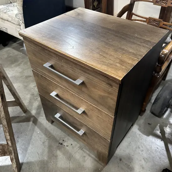 Pine bedside drawers