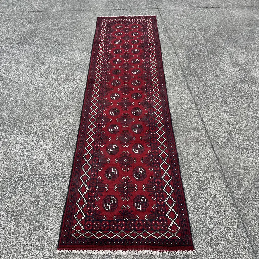 Persian Turkman hall runner new 3000x800 (ref#12) Image 1++
