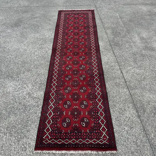 Persian Turkman hall runner new 3000x800 (ref#12)