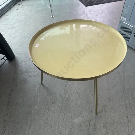 metal side table