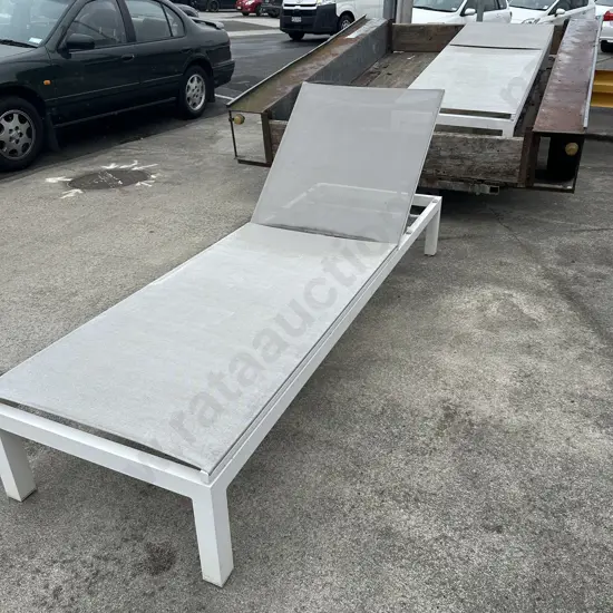 Jati & Kabon aluminium pool loungers