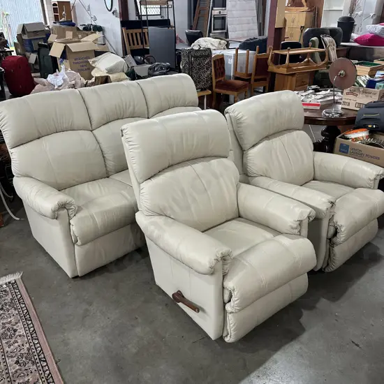 3pc leather  La-Z-Boy lounge suite