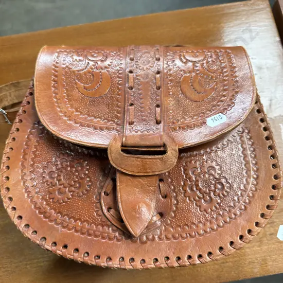 leatherworked handbag