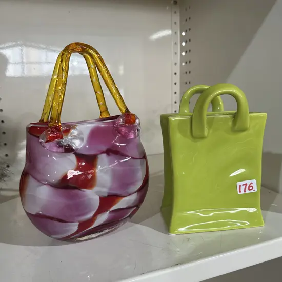 art glass and pottery bags