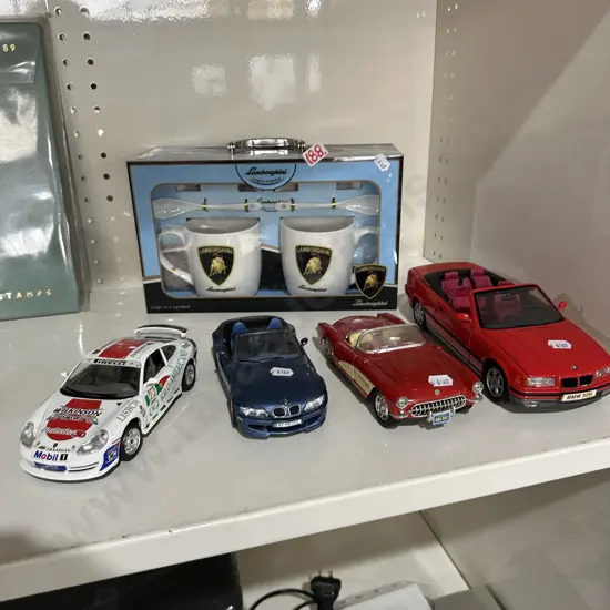 model  cars and Lamborghini cup set