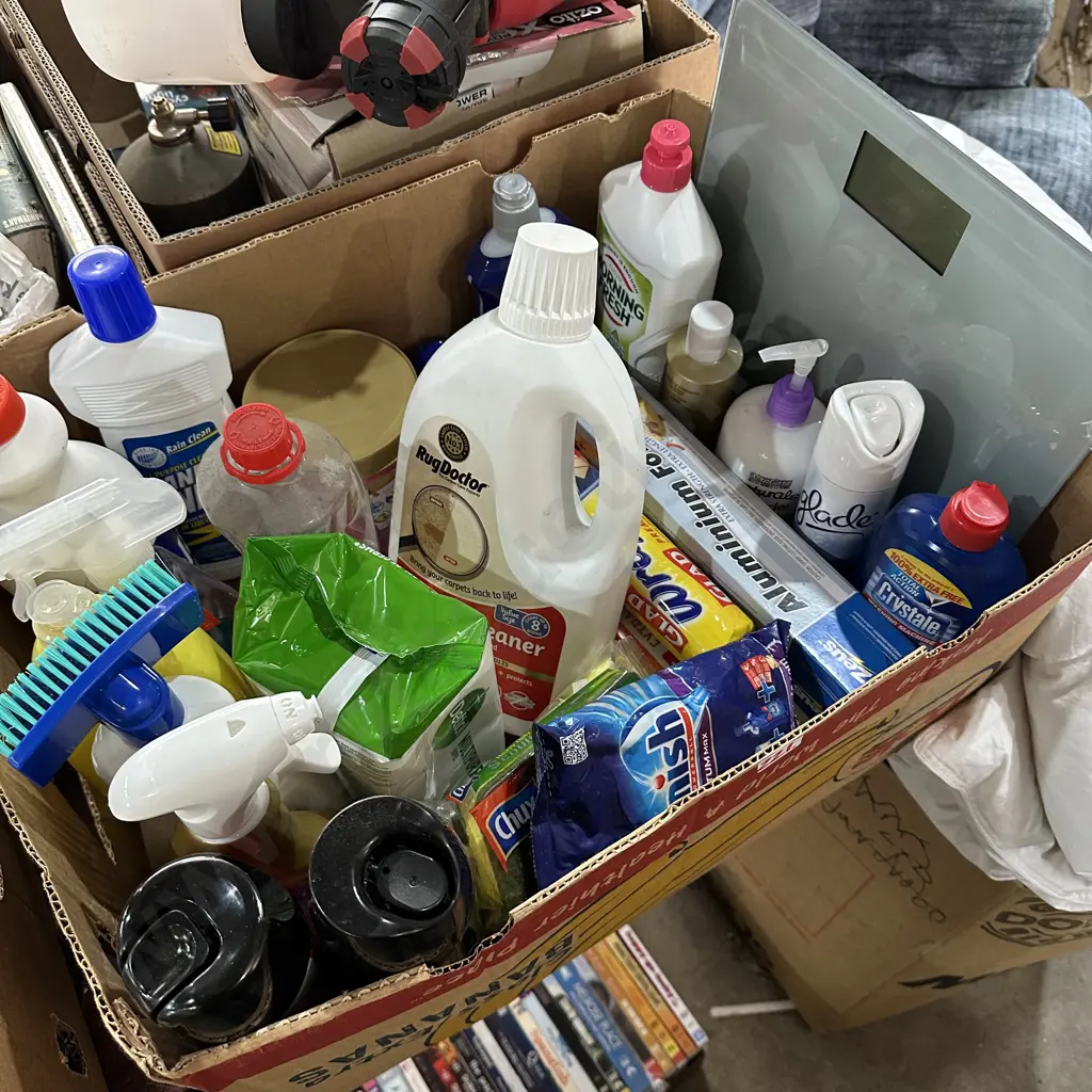 cleaning products, digital scale, cooking wrap/foil etc Image 1++