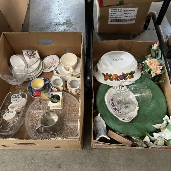 2 boxes collectables etc