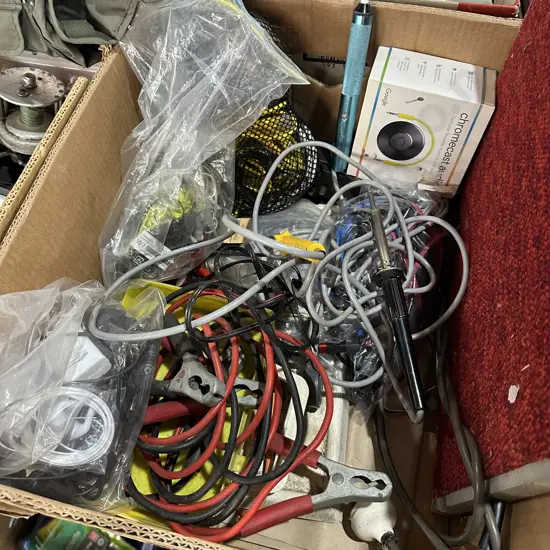 electricals, soilder irons etc
