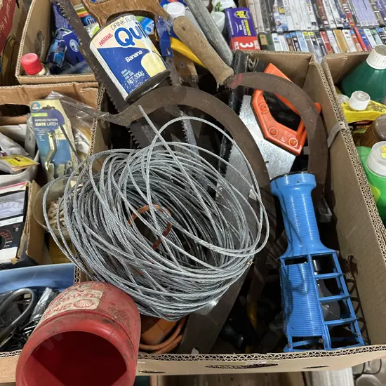 cable and tools etc