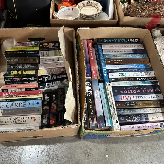 2 boxes books