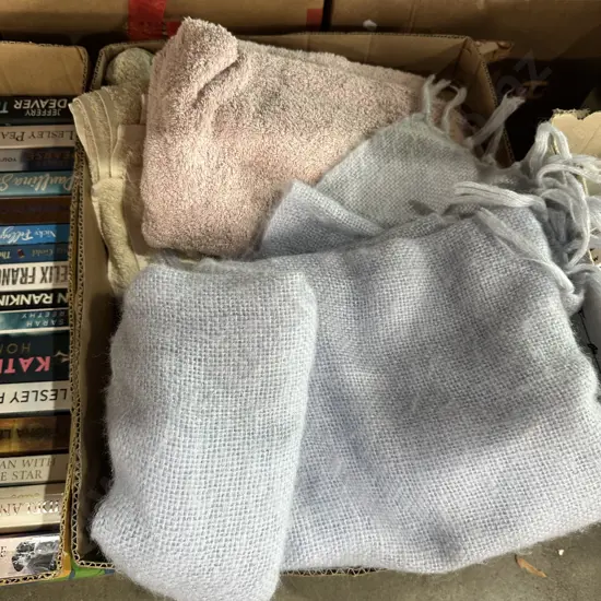 towels and blanket