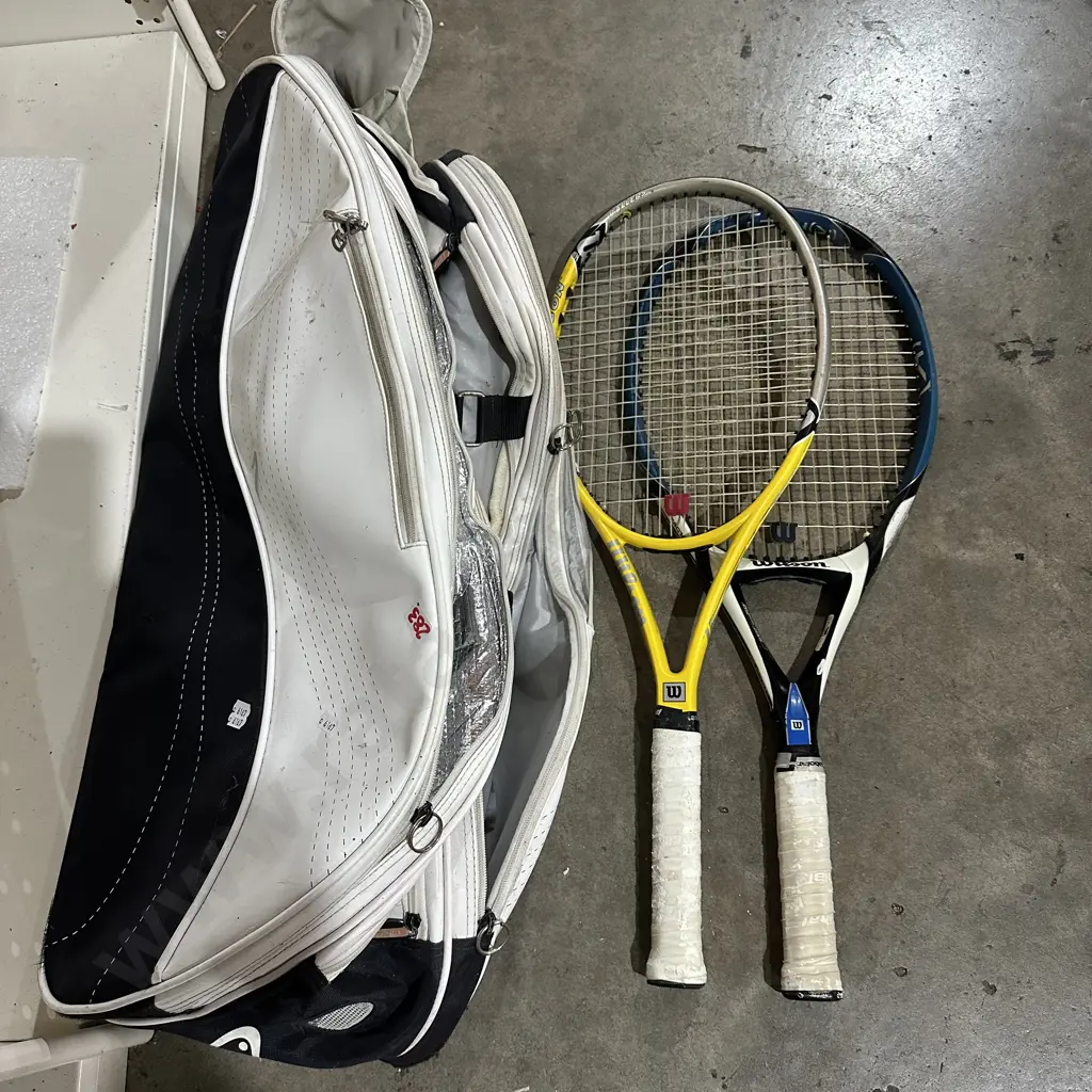 tennis bag and rackets Image 1++