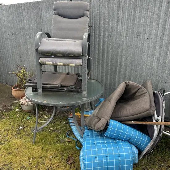 tables and chairs etc