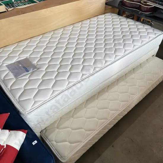 King single bed with pullout trundle bed