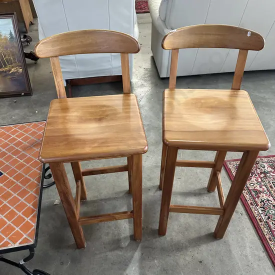 Pr Rimu bar stools