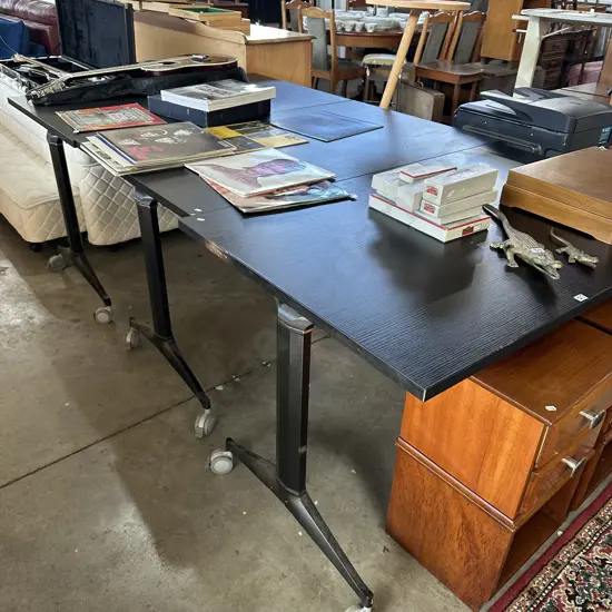 3 x office tilt top desks