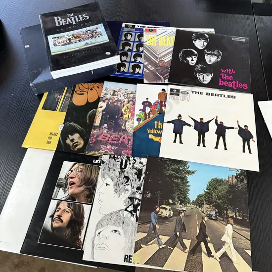 boxed set of 13 Beatles LPs plus Anthology book