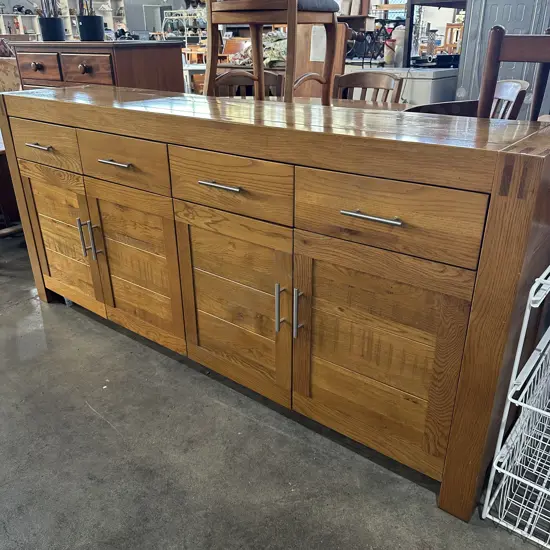 Oak side board (has a small watermark)