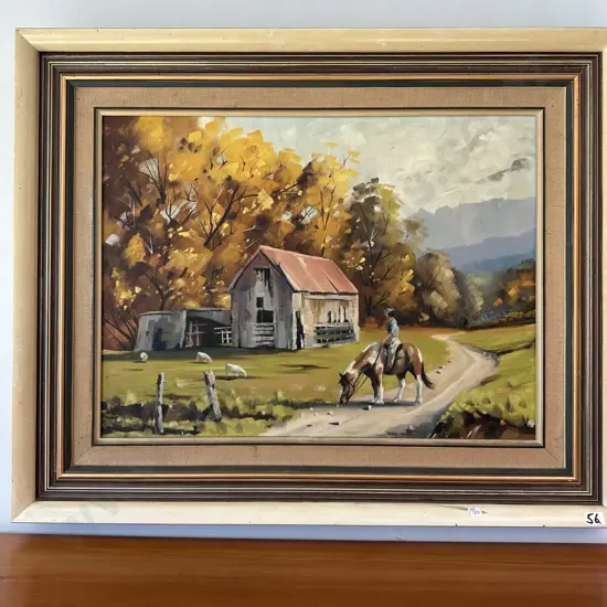 Oil painting "Grazing" Buller by Trevor Hayter