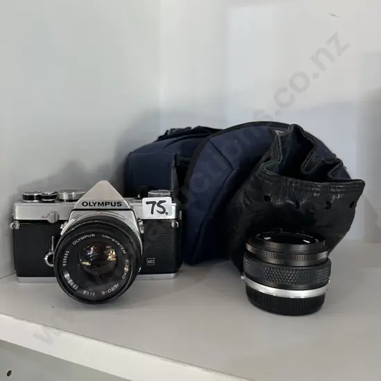 Olympus camera and case