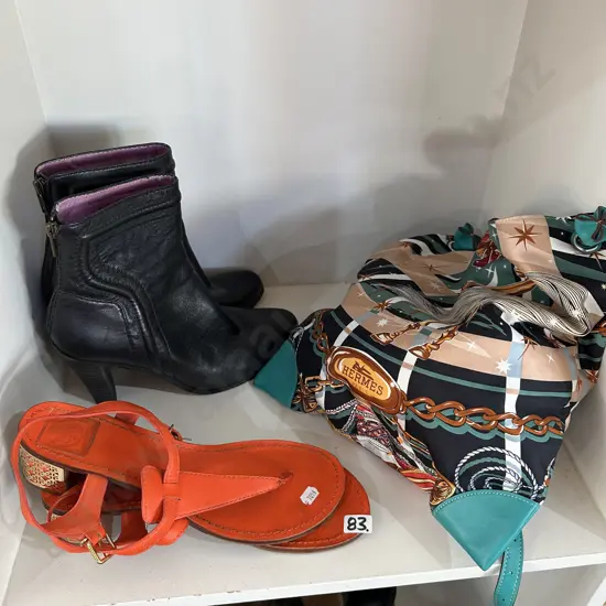 mid-century sandels, HERMS bag, plus boots