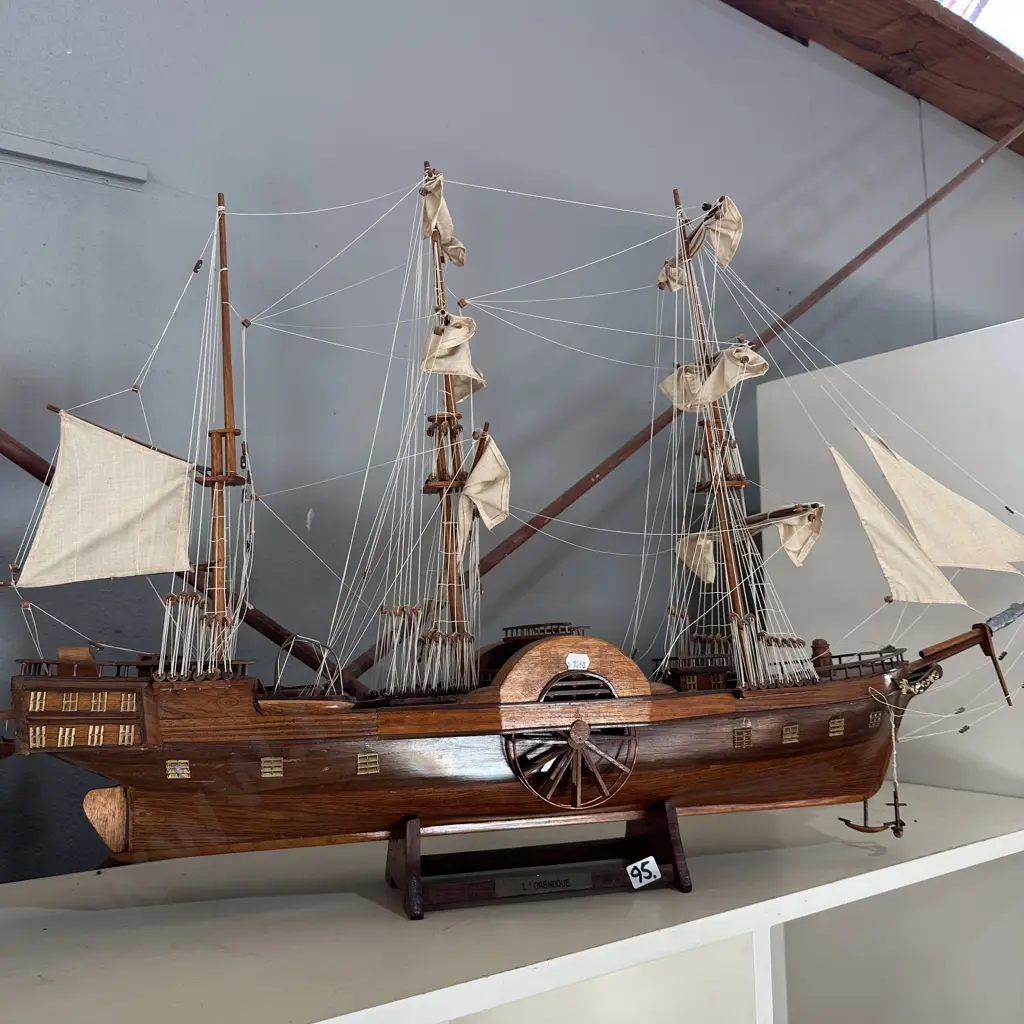 Wooden ship "L'ORENOQUE" 1000mm lenght Image 1++