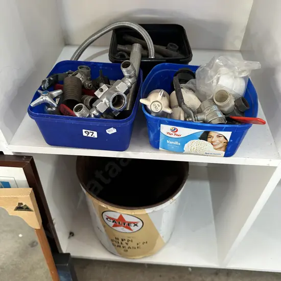 hardware and Caltex tin