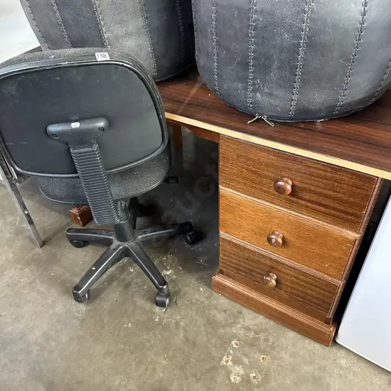 desk and chair