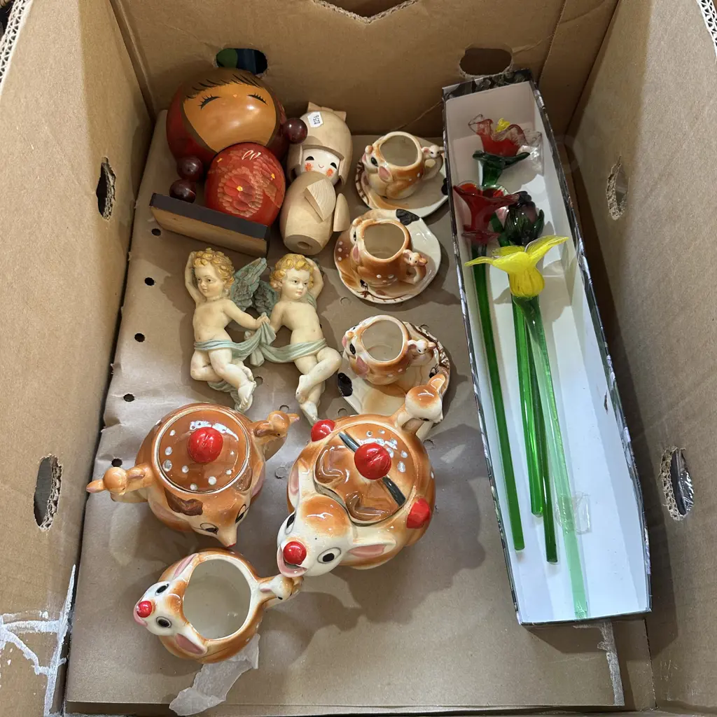 collectables, glass flowers Image 1++